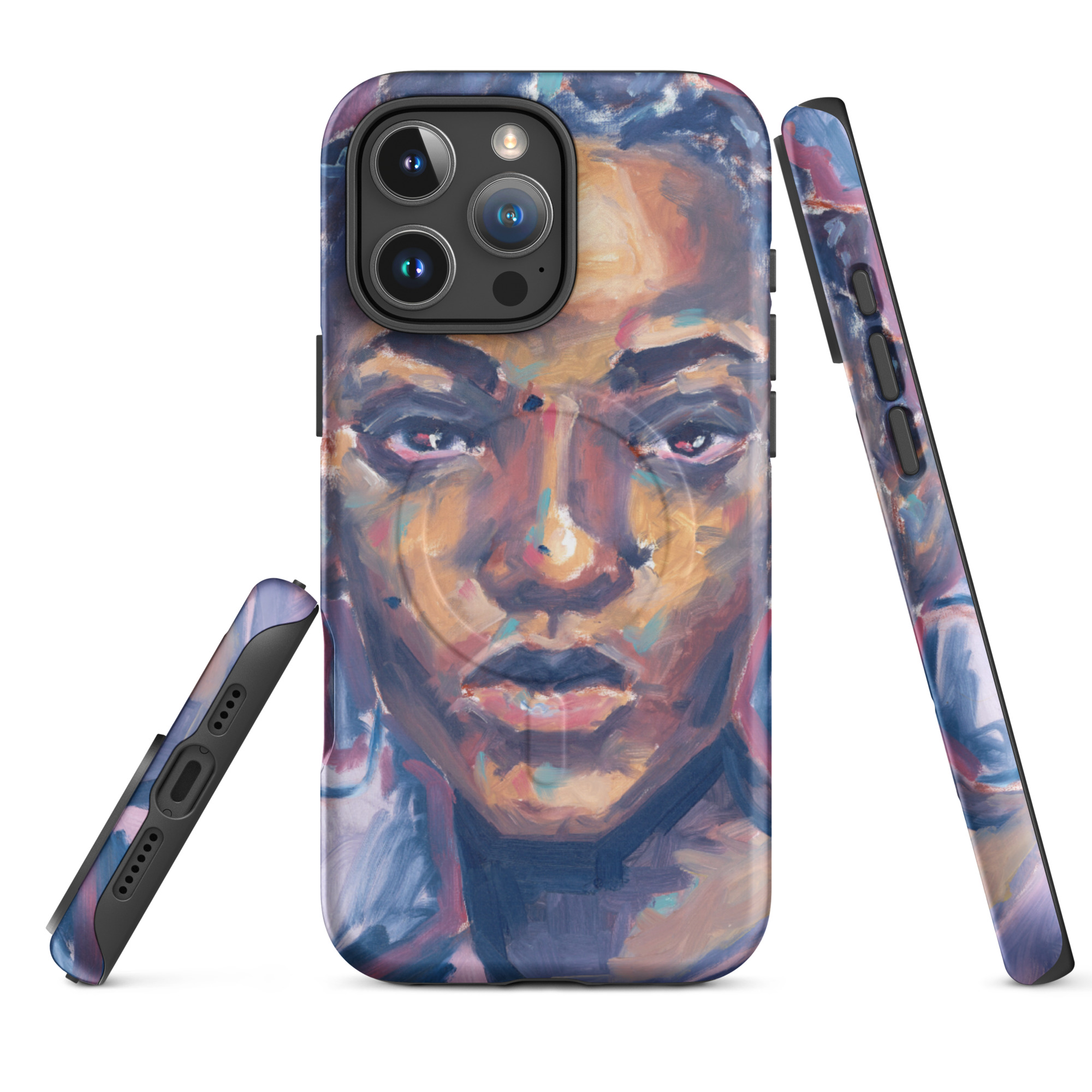 Purple Stare MagSafe Tough iPhone Case