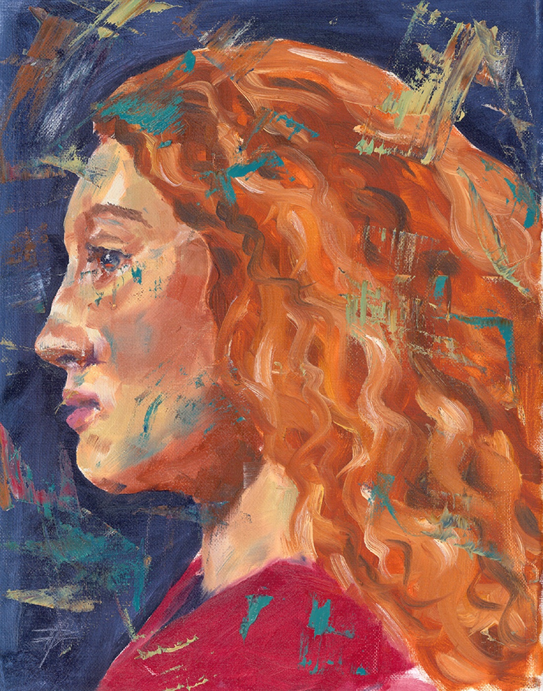 Red Head Profile